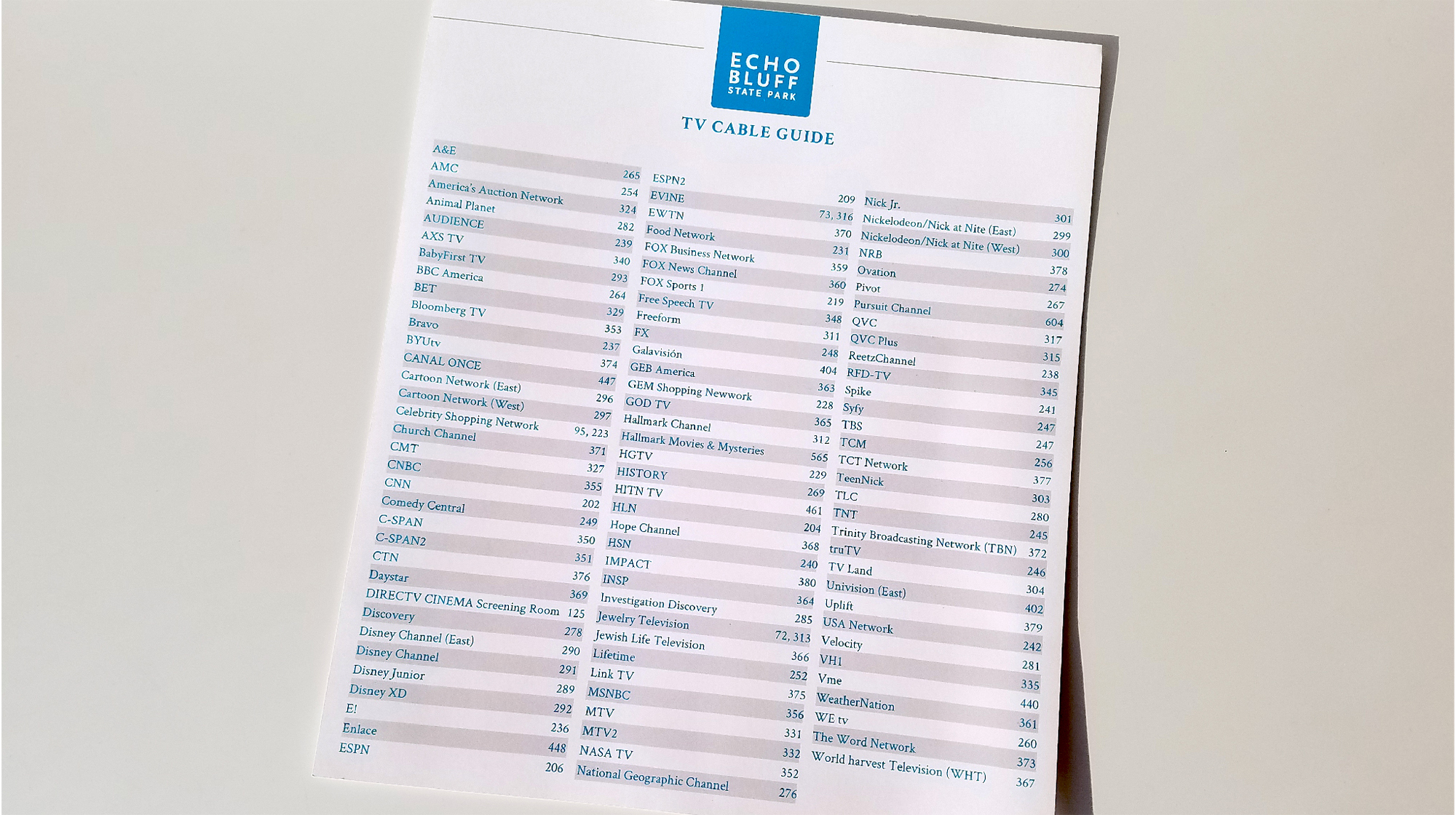 GSI_EchoBluff_Portfolio_TV Guide